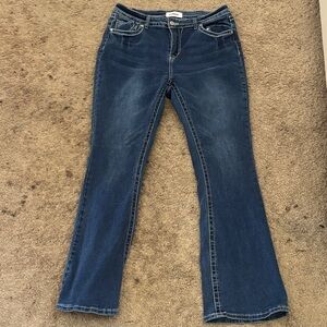 BAMBOO Dark Blue Flare Women's Jeans